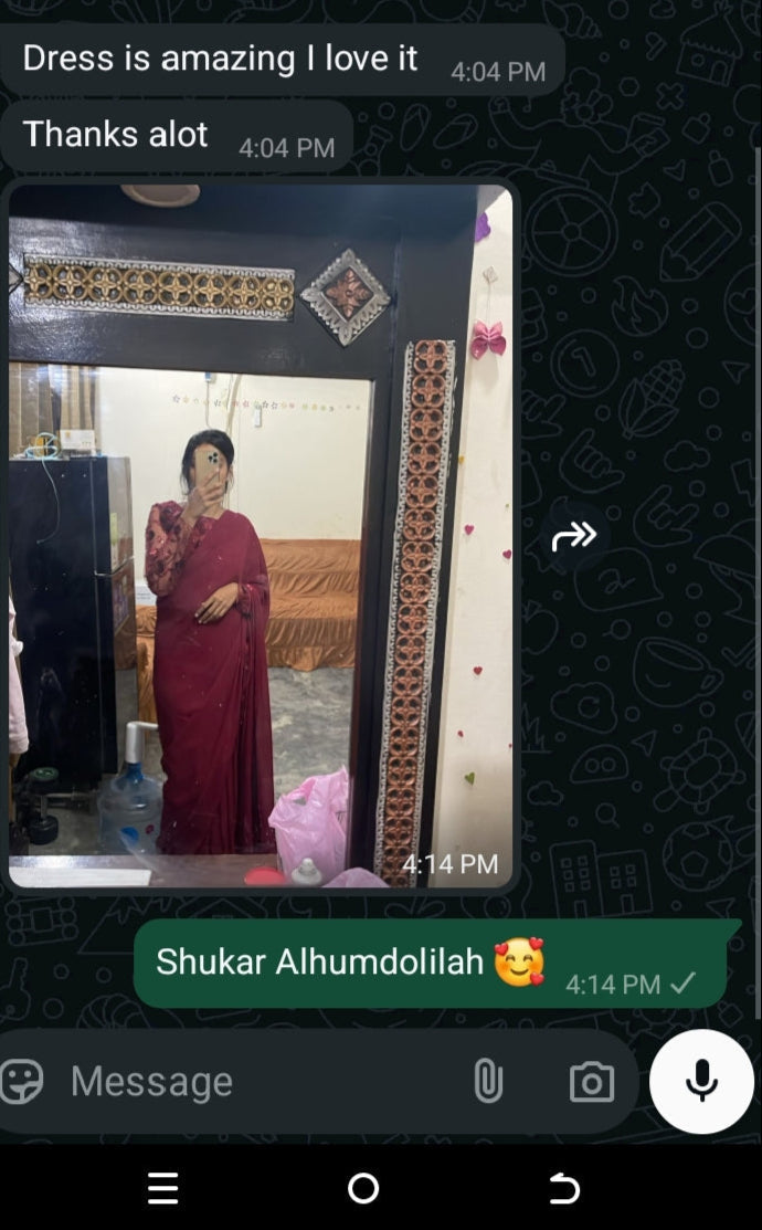 Elegant Embroided Chiffon Pallu Saree