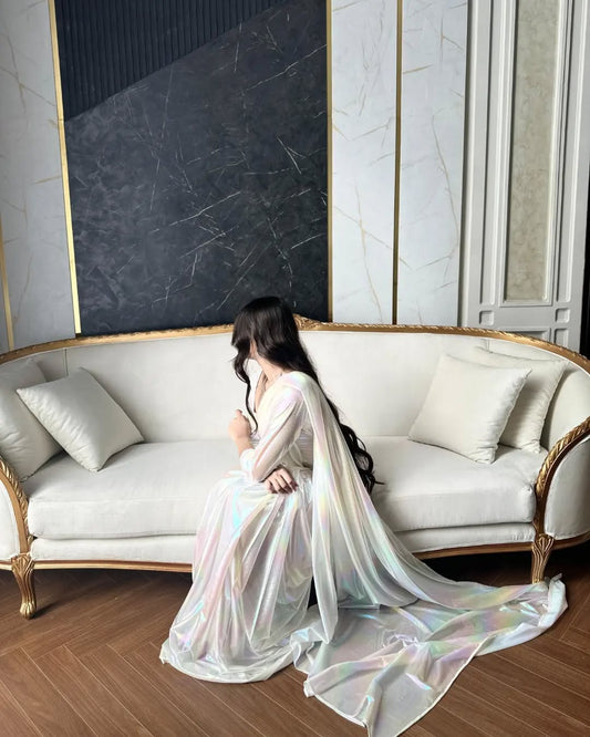 ✨ Moonlight Rainbow Saree ✨