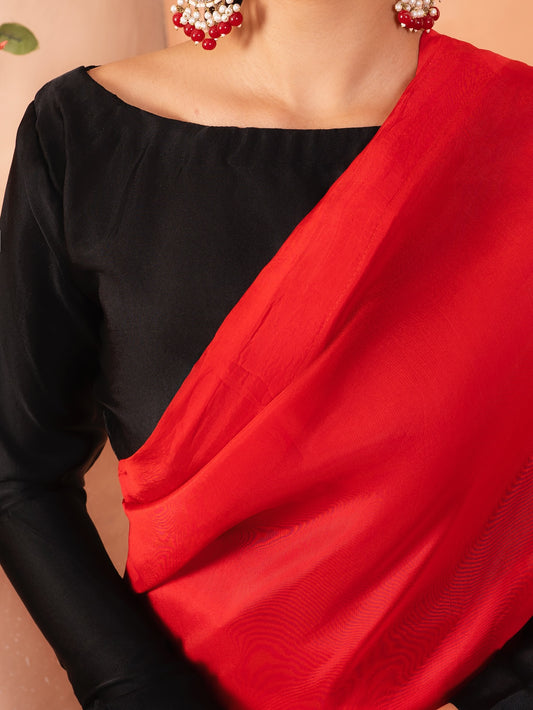 Dhanak – Two Tone Chiffon Saree