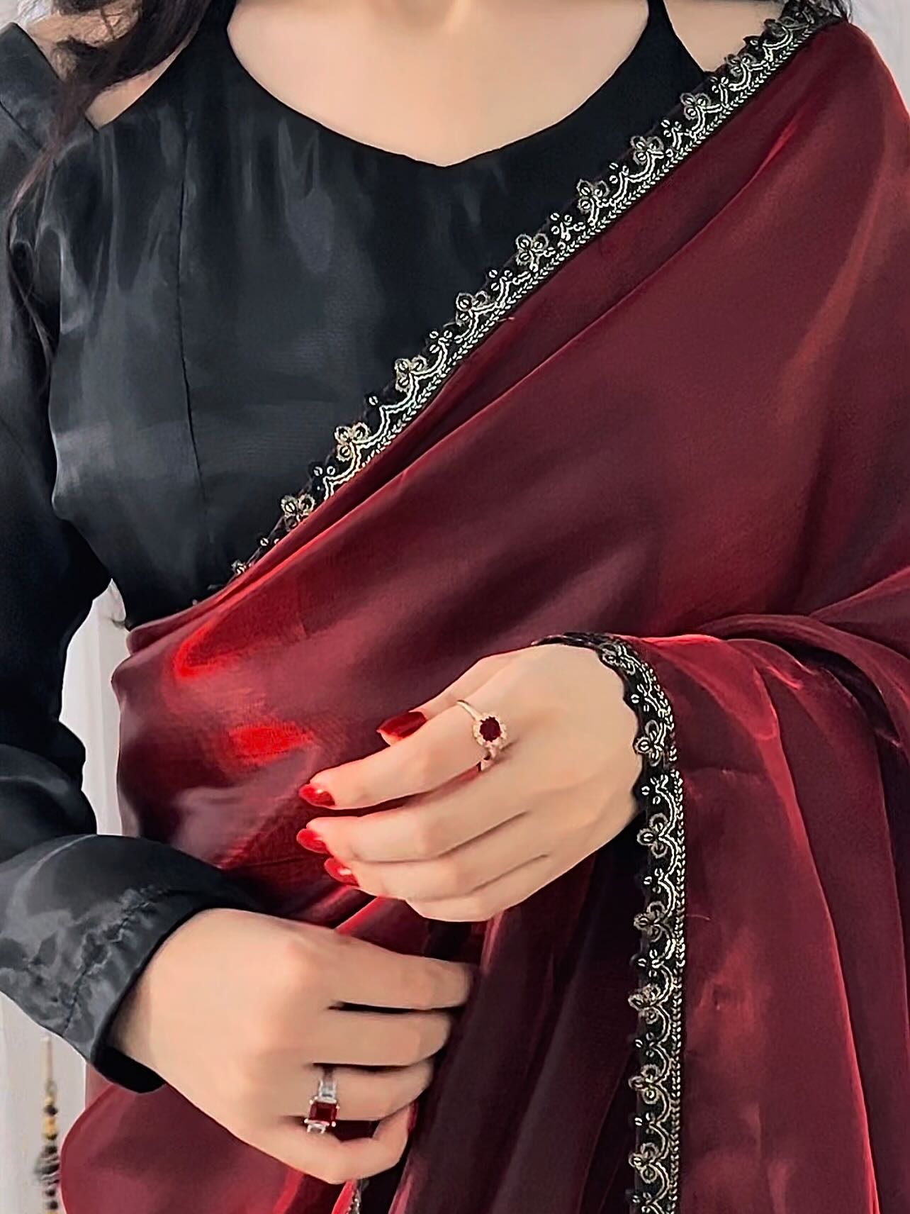 πΉ Mehr-o-Siyaah Saree β€οΈπ€