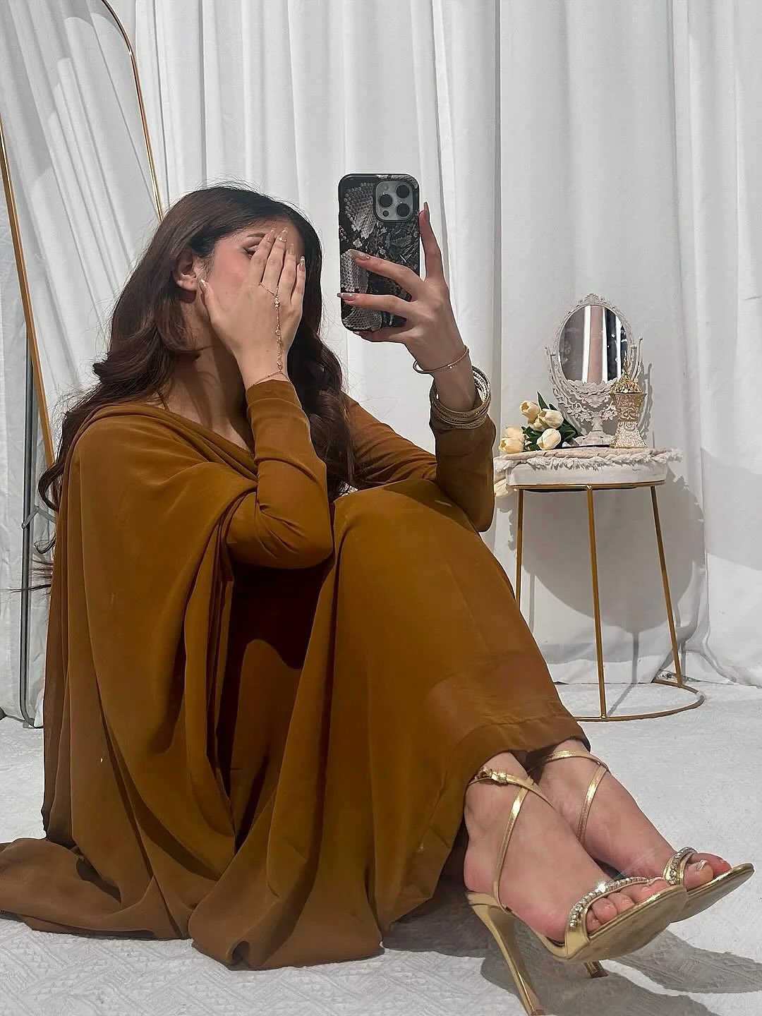 Camel Brown Classic Saree