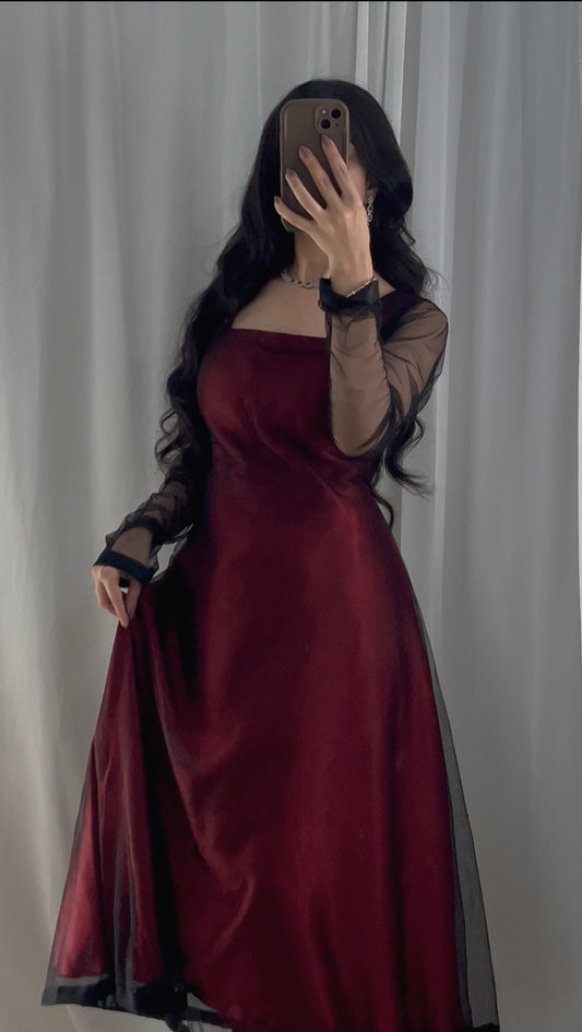 "Midnight Allure – 2-Piece Sheer Elegance Set"