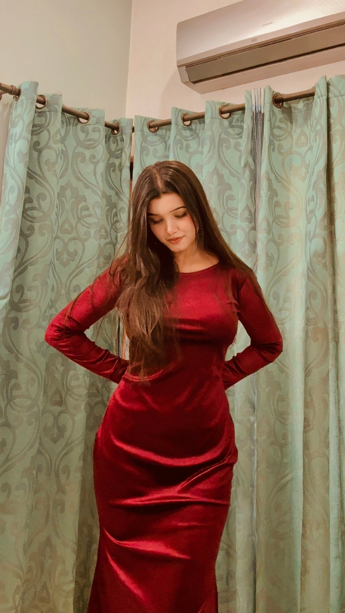 ✨ Velvet Western Bodycon Dress  ✨ (Ready to Wear)