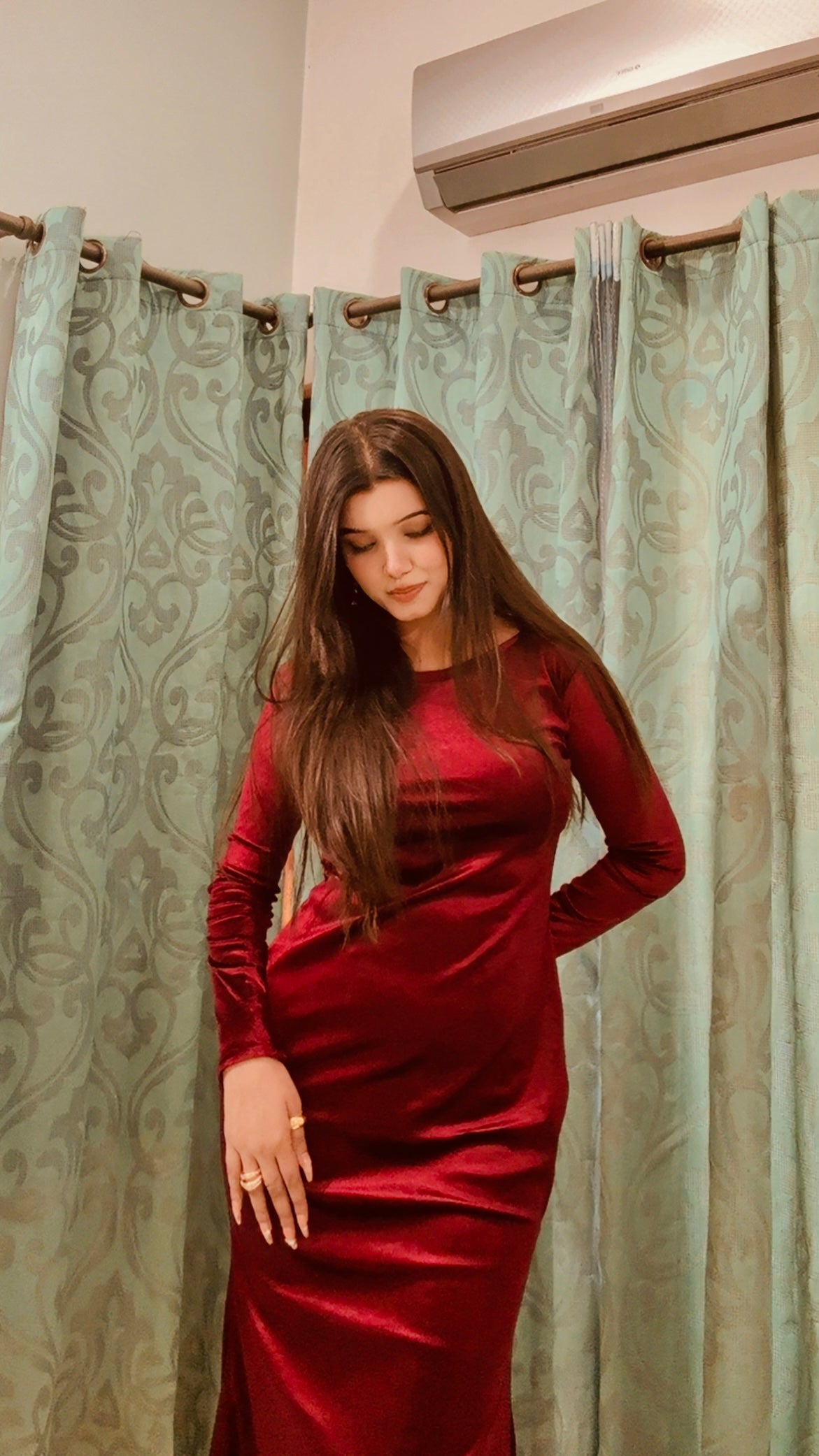 ✨ Velvet Western Bodycon Dress  ✨ (Ready to Wear)