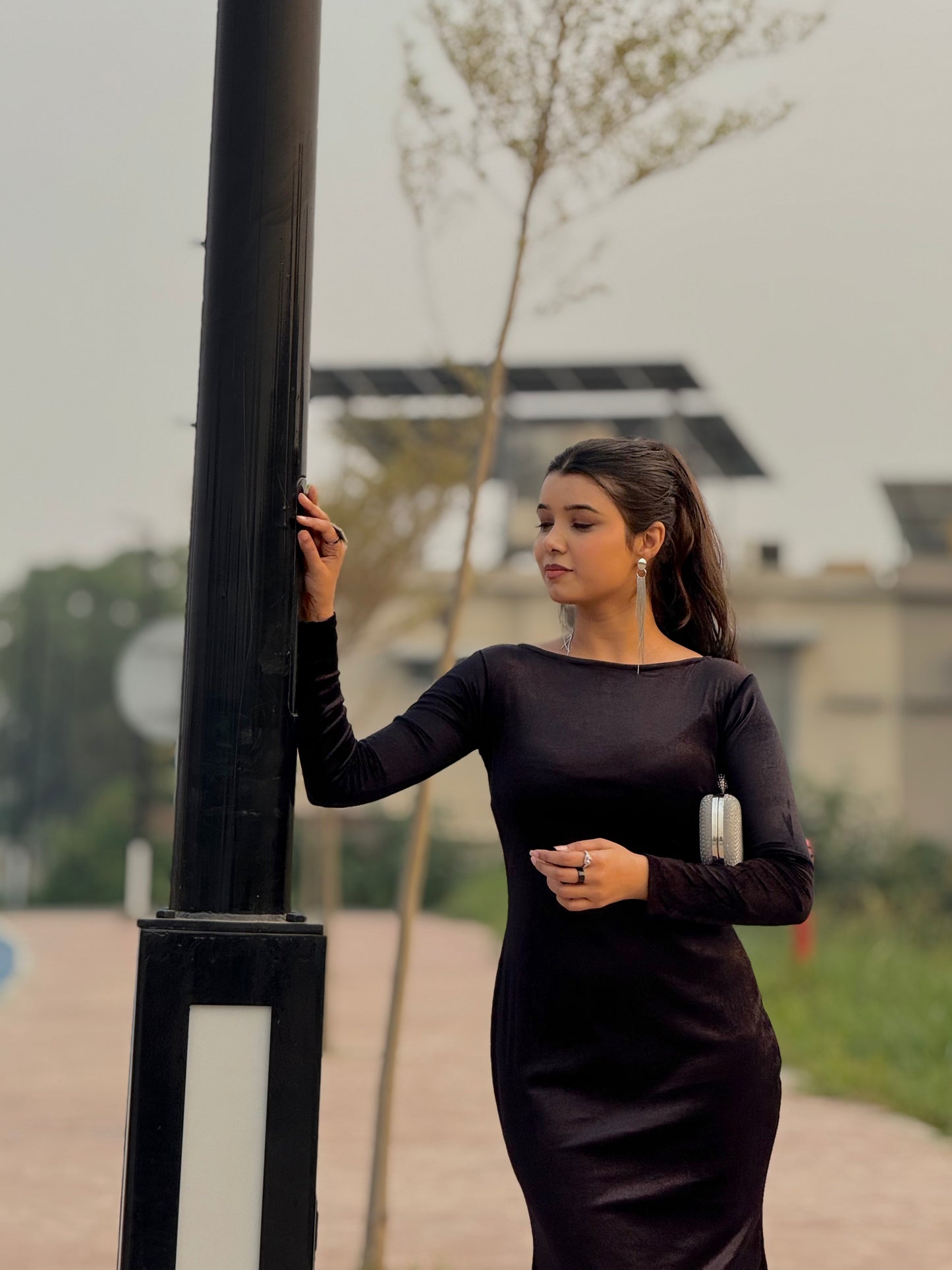 ✨ Velvet Western Bodycon Dress  ✨ (Ready to Wear)