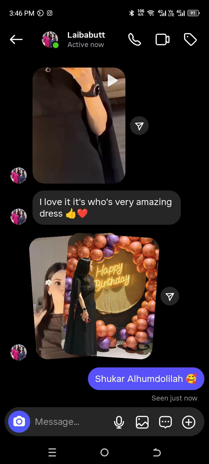 Raqs Plain Chiffon Set