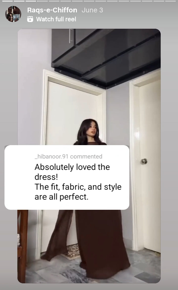 Raqs Plain Chiffon Set