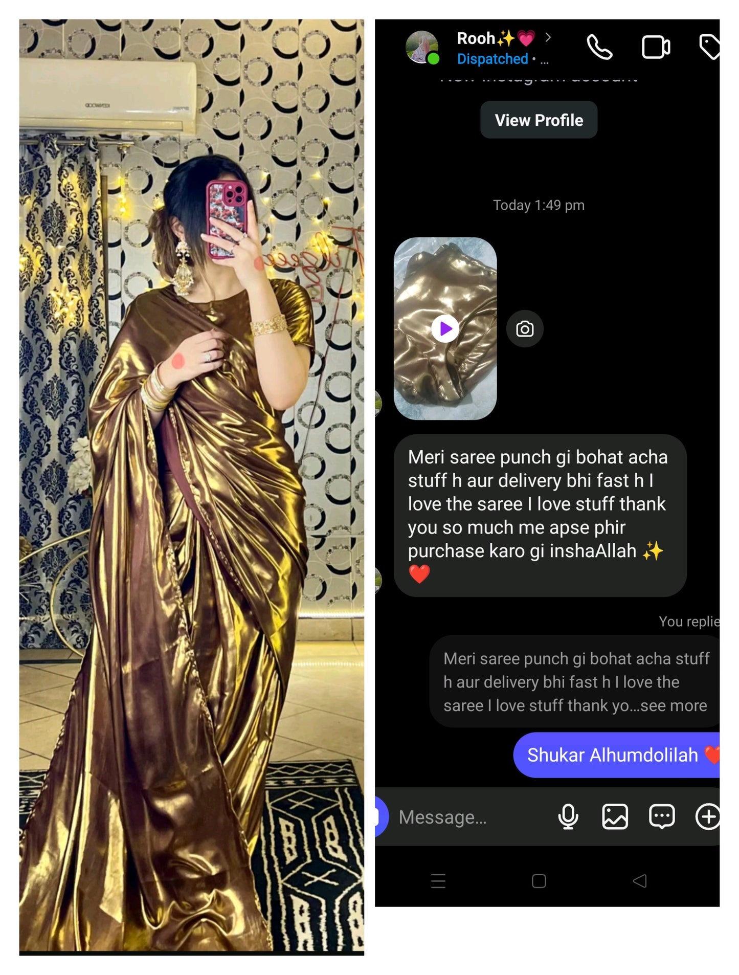 Liquid Satin Sailk Plan Saree