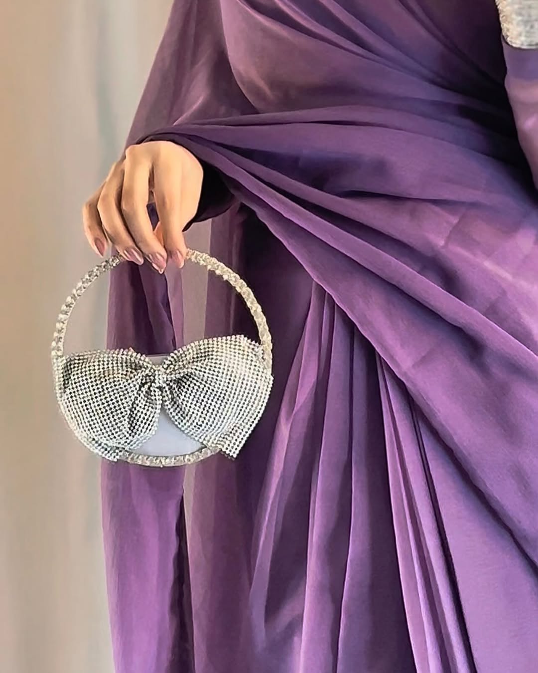 Ayla Lavender Grace Signature Chiffon Saree