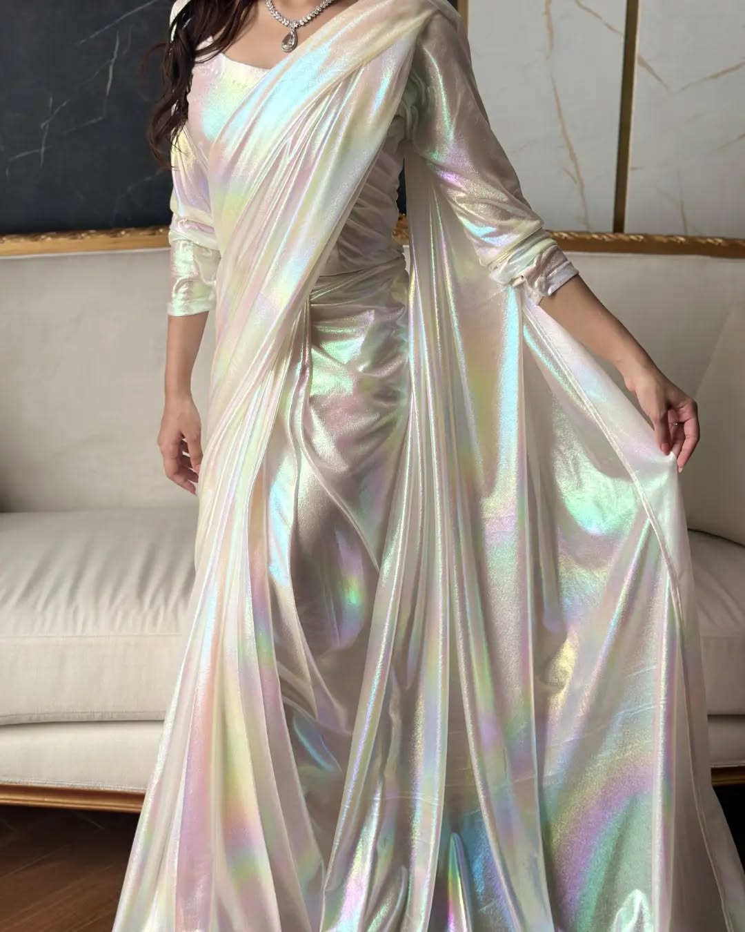 ✨ Moonlight Rainbow Saree ✨