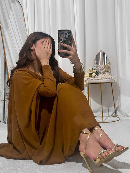 Camel Brown Classic Saree