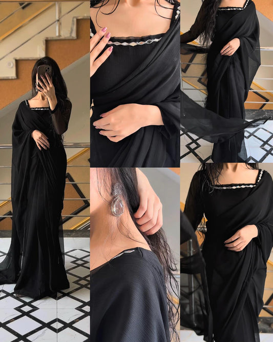 Shama-e-Husn Chiffon Saree