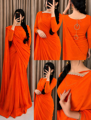 ✨ Zebaish Chiffon Saree