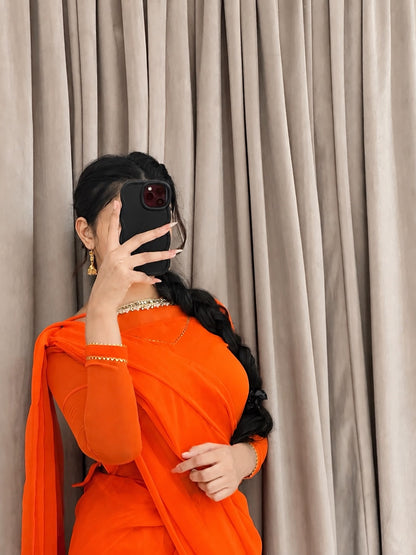 ✨ Zebaish Chiffon Saree