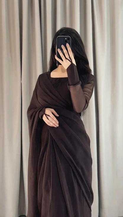 Noor e Chiffon Saree  Stitched