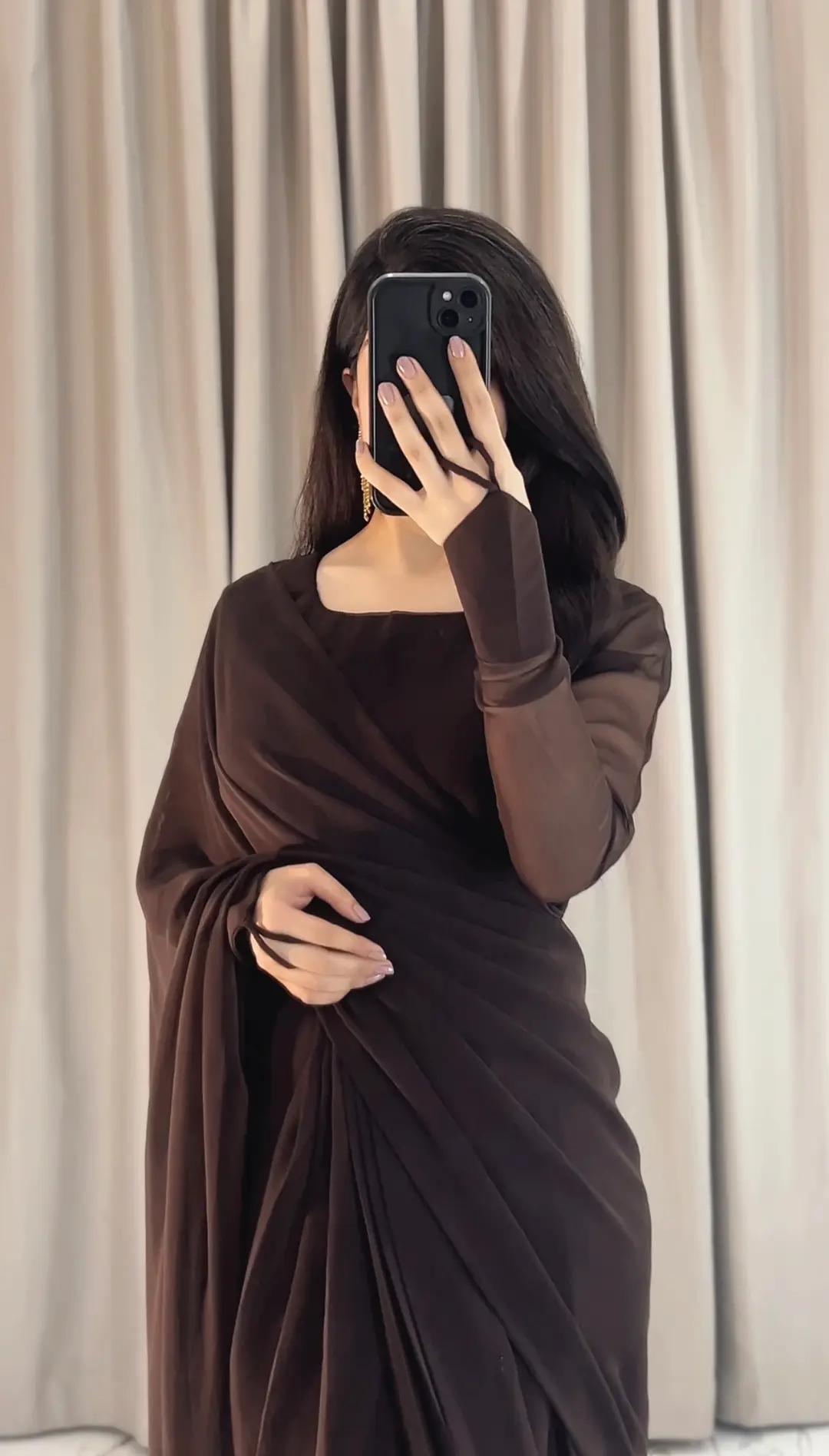 Noor e Chiffon Saree  Stitched