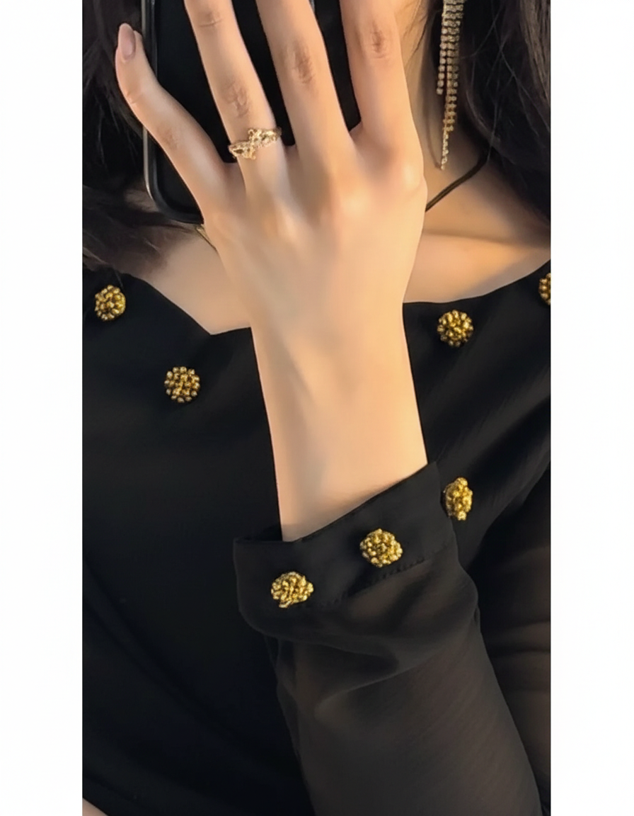 Gulbahar Chiffon Saree Stitched