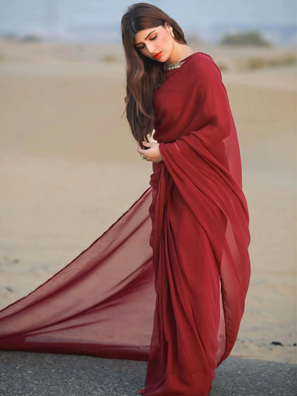 ✨ Zebaish Chiffon Saree