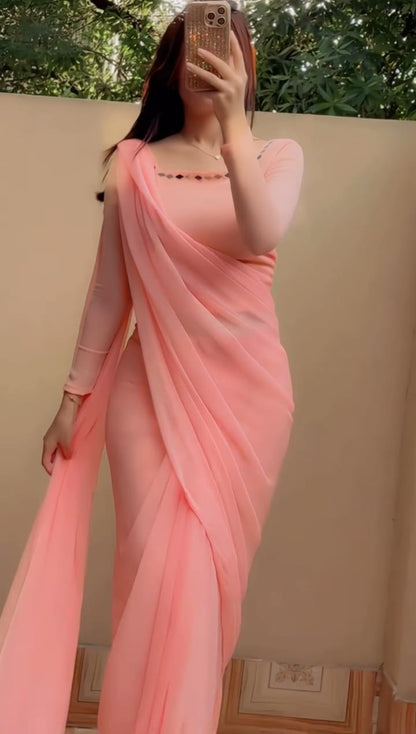 Shama-e-Husn Chiffon Saree