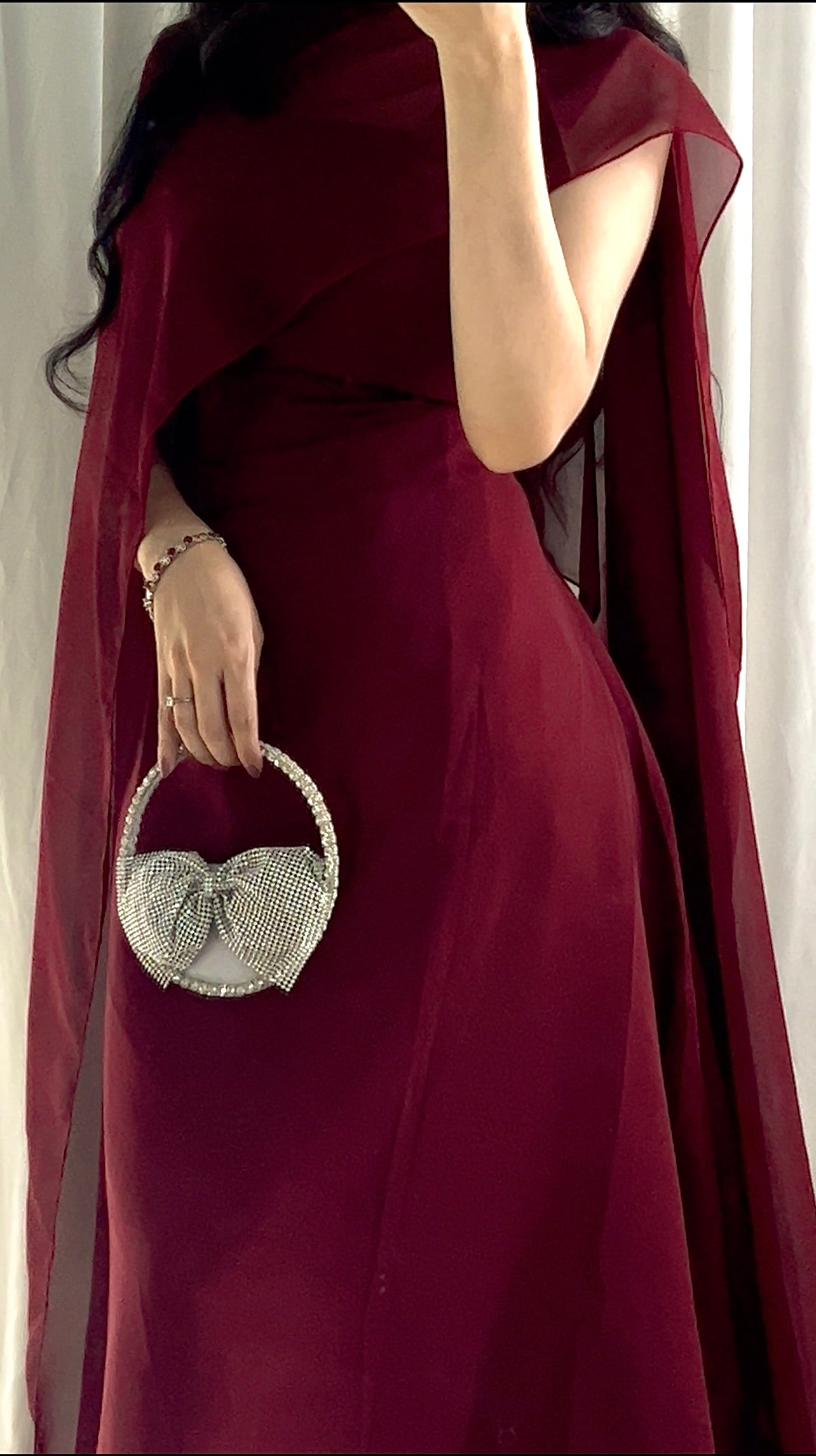 Raqs Plain Chiffon Set