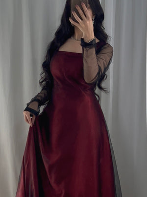 "Midnight Allure – 2-Piece Sheer Elegance Set" Stitched