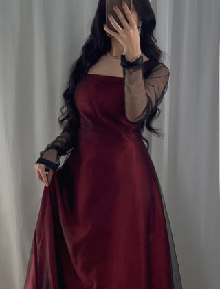 "Midnight Allure – 2-Piece Sheer Elegance Set" Stitched