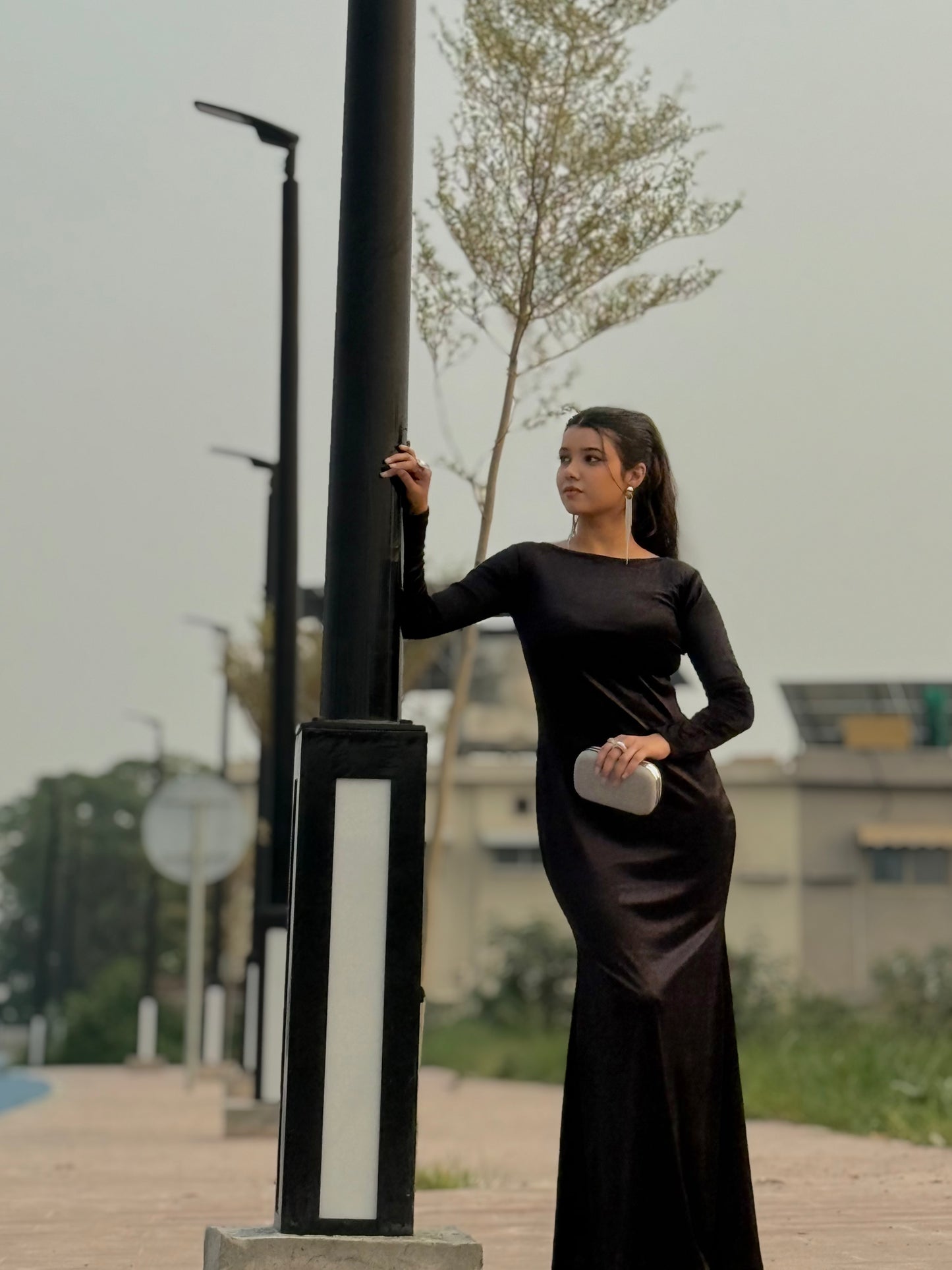 ✨ Velvet Western Bodycon Dress  ✨ (Ready to Wear)