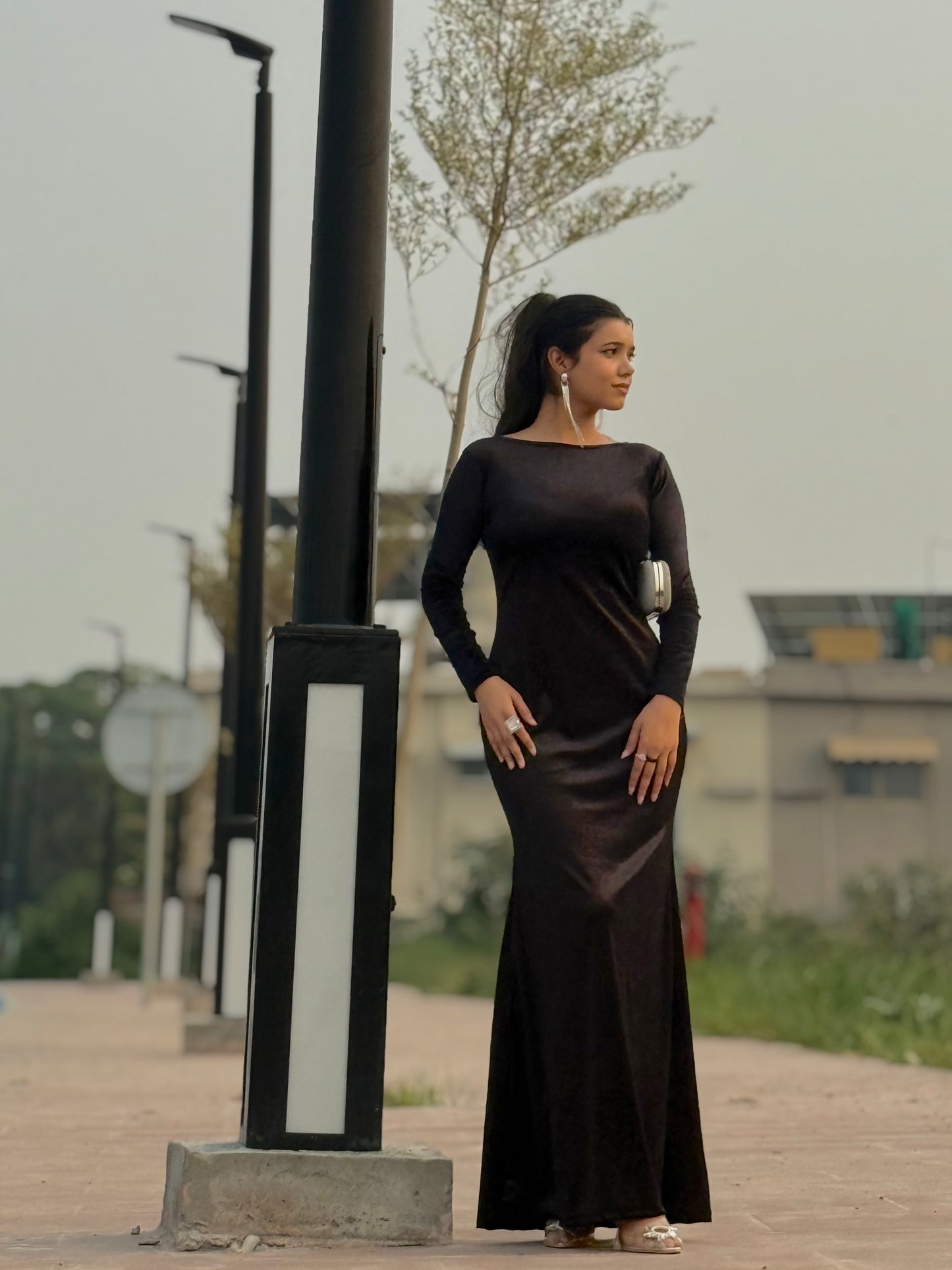 ✨ Velvet Western Bodycon Dress  ✨ (Ready to Wear)