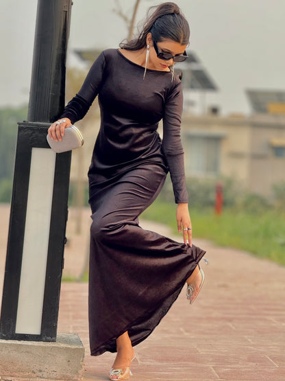 ✨ Velvet Western Bodycon Dress  ✨ (Ready to Wear)