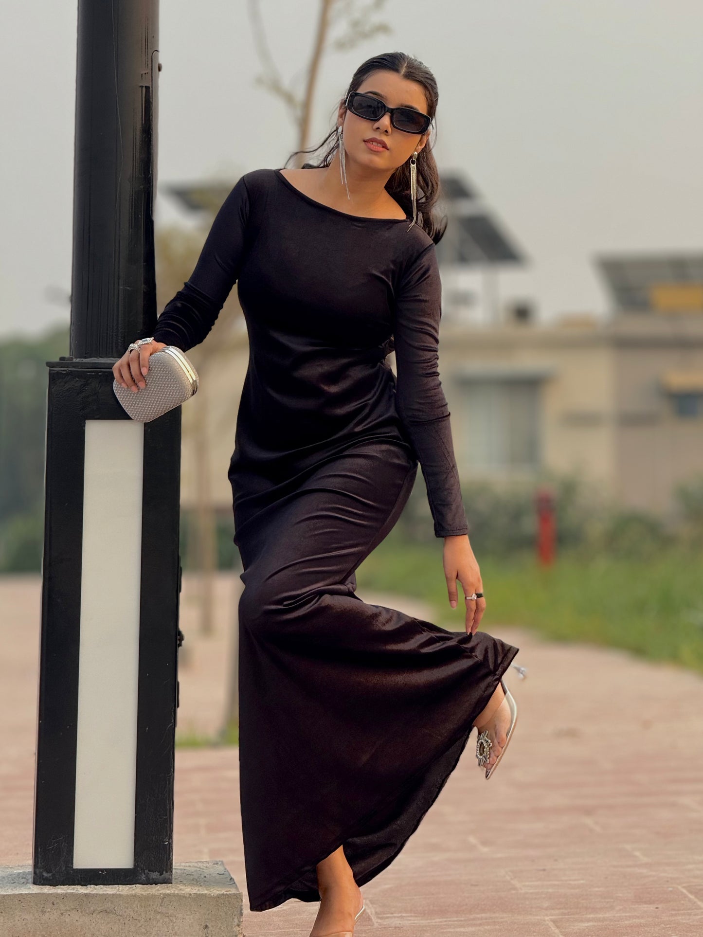 ✨ Velvet Western Bodycon Dress  ✨ (Ready to Wear)