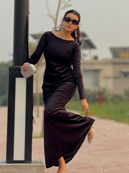 ✨ Velvet Western Bodycon Dress  ✨ (Ready to Wear)