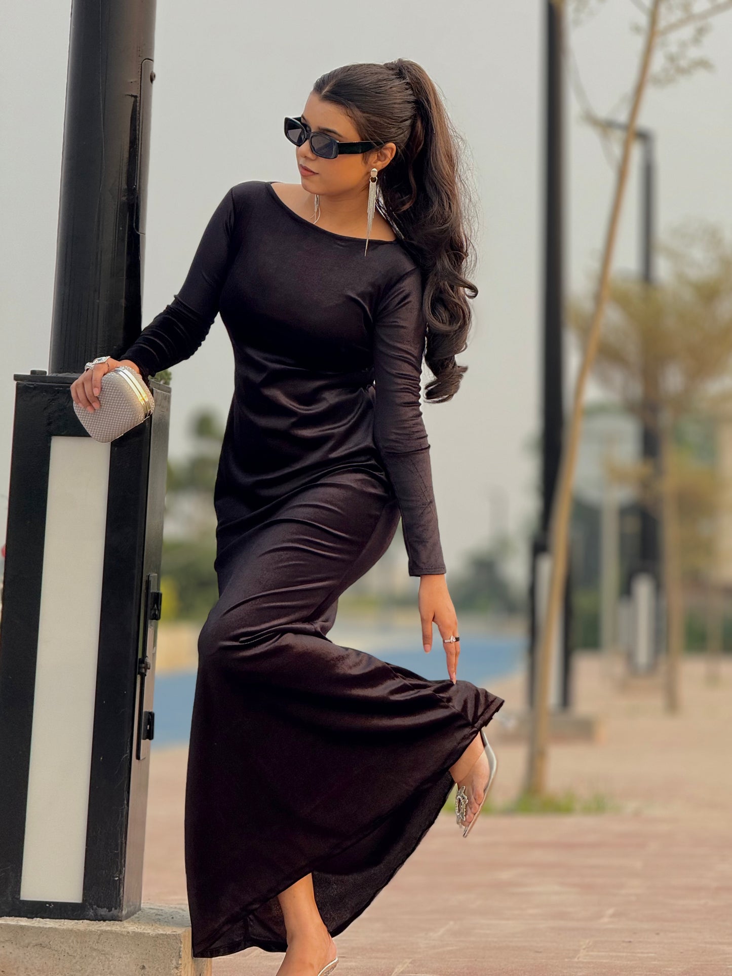 ✨ Velvet Western Bodycon Dress  ✨ (Ready to Wear)