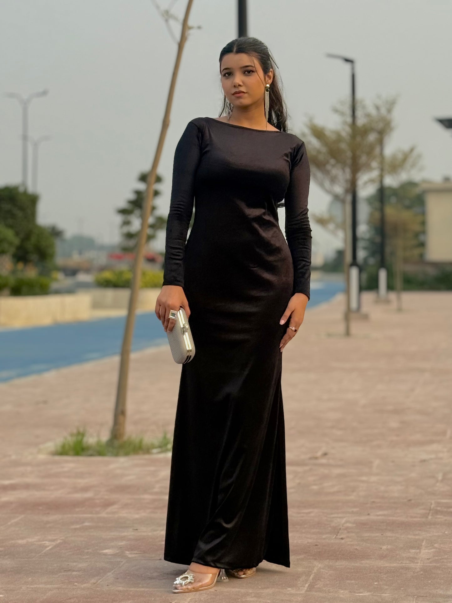 ✨ Velvet Western Bodycon Dress  ✨ (Ready to Wear)