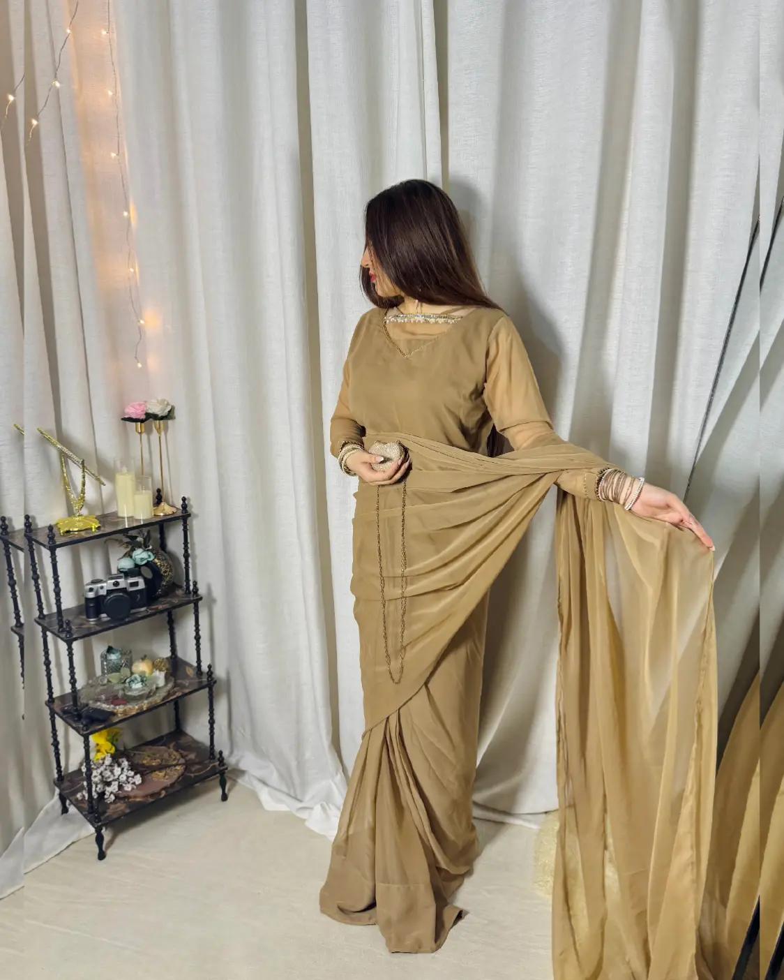 ✨ Zebaish Chiffon Saree