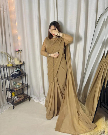 ✨ Zebaish Chiffon Saree