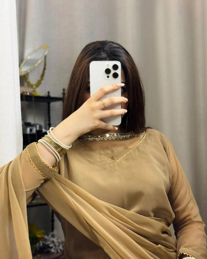 ✨ Zebaish Chiffon Saree
