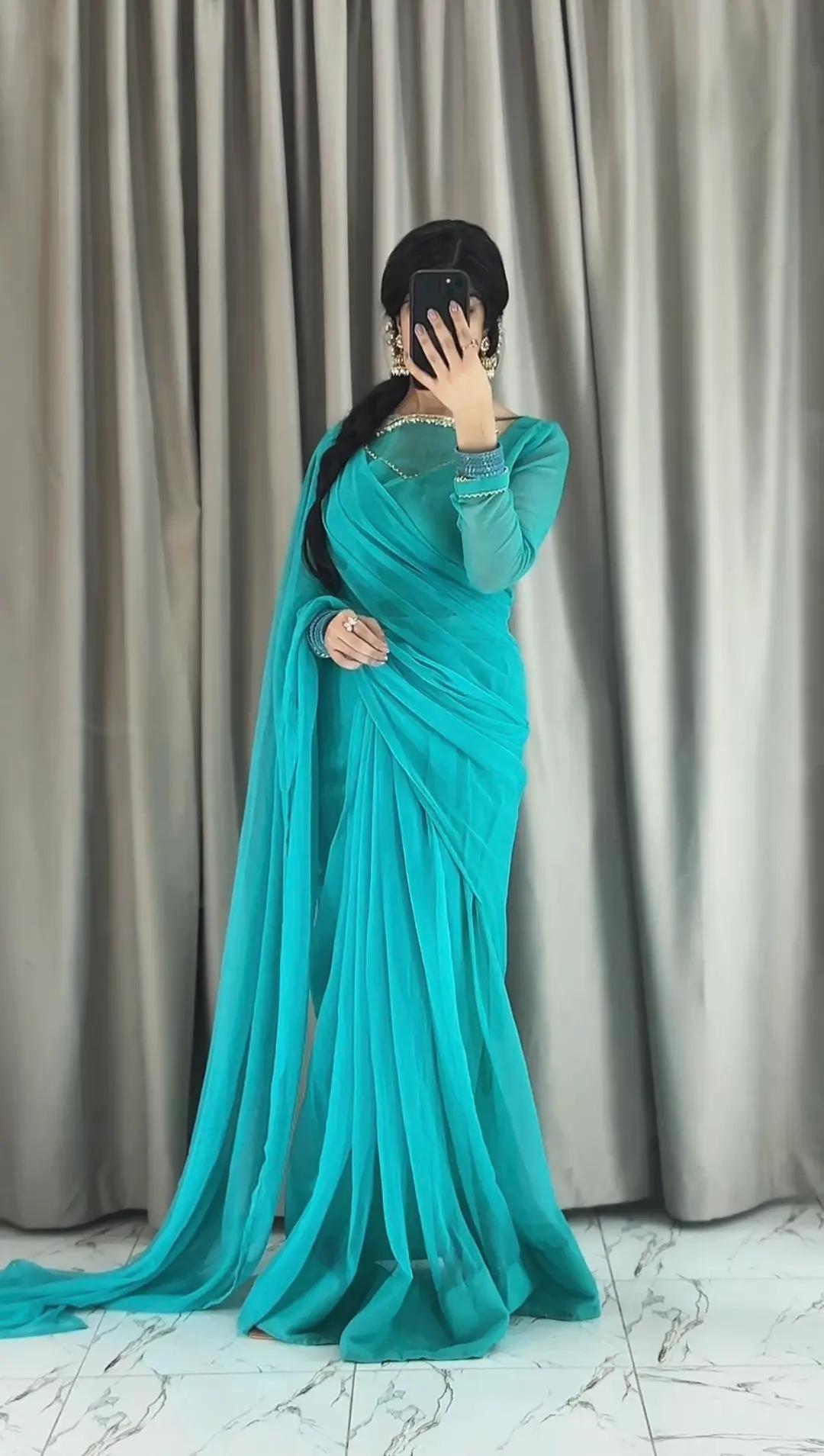 ✨ Zebaish Chiffon Saree