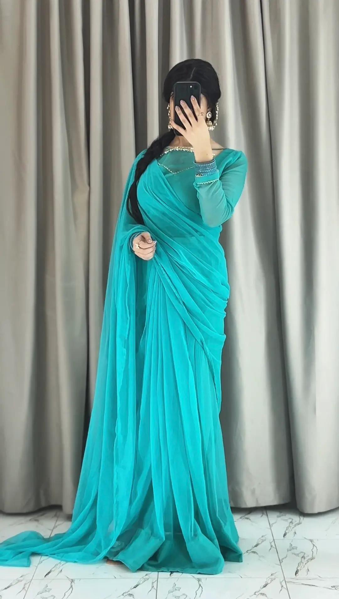 ✨ Zebaish Chiffon Saree