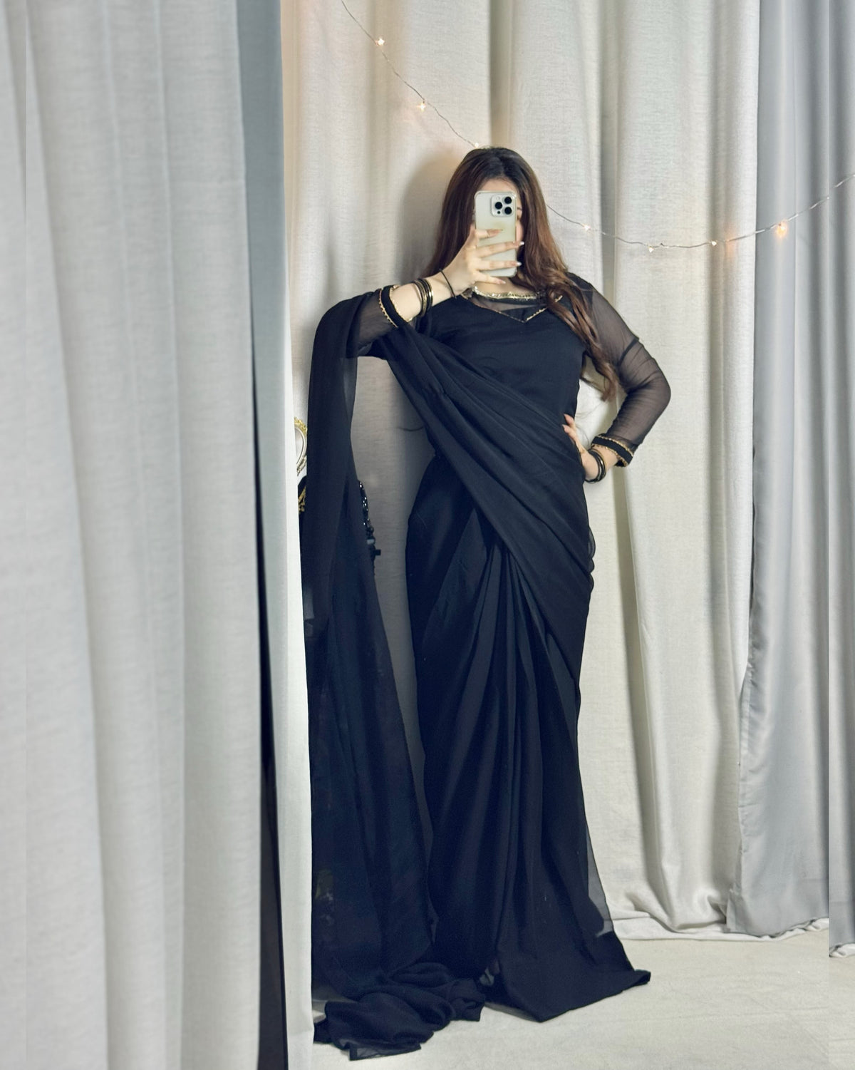 ✨ Zebaish Chiffon Saree