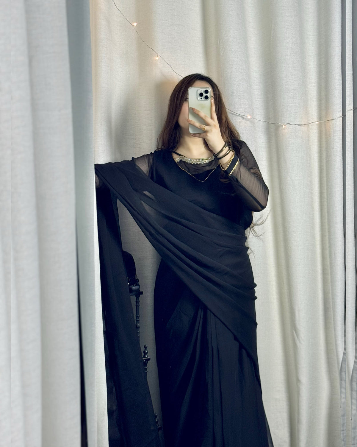 ✨ Zebaish Chiffon Saree