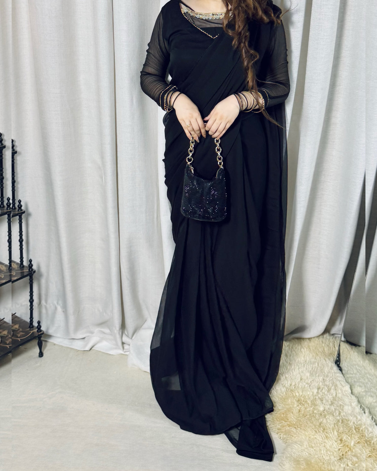 ✨ Zebaish Chiffon Saree