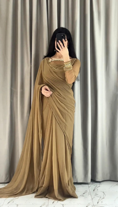 ✨ Zebaish Chiffon Saree
