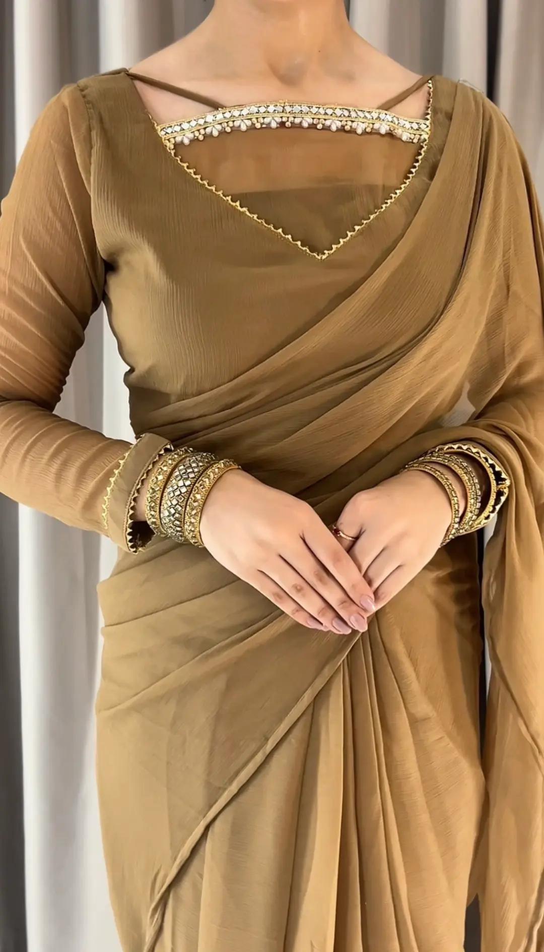 ✨ Zebaish Chiffon Saree