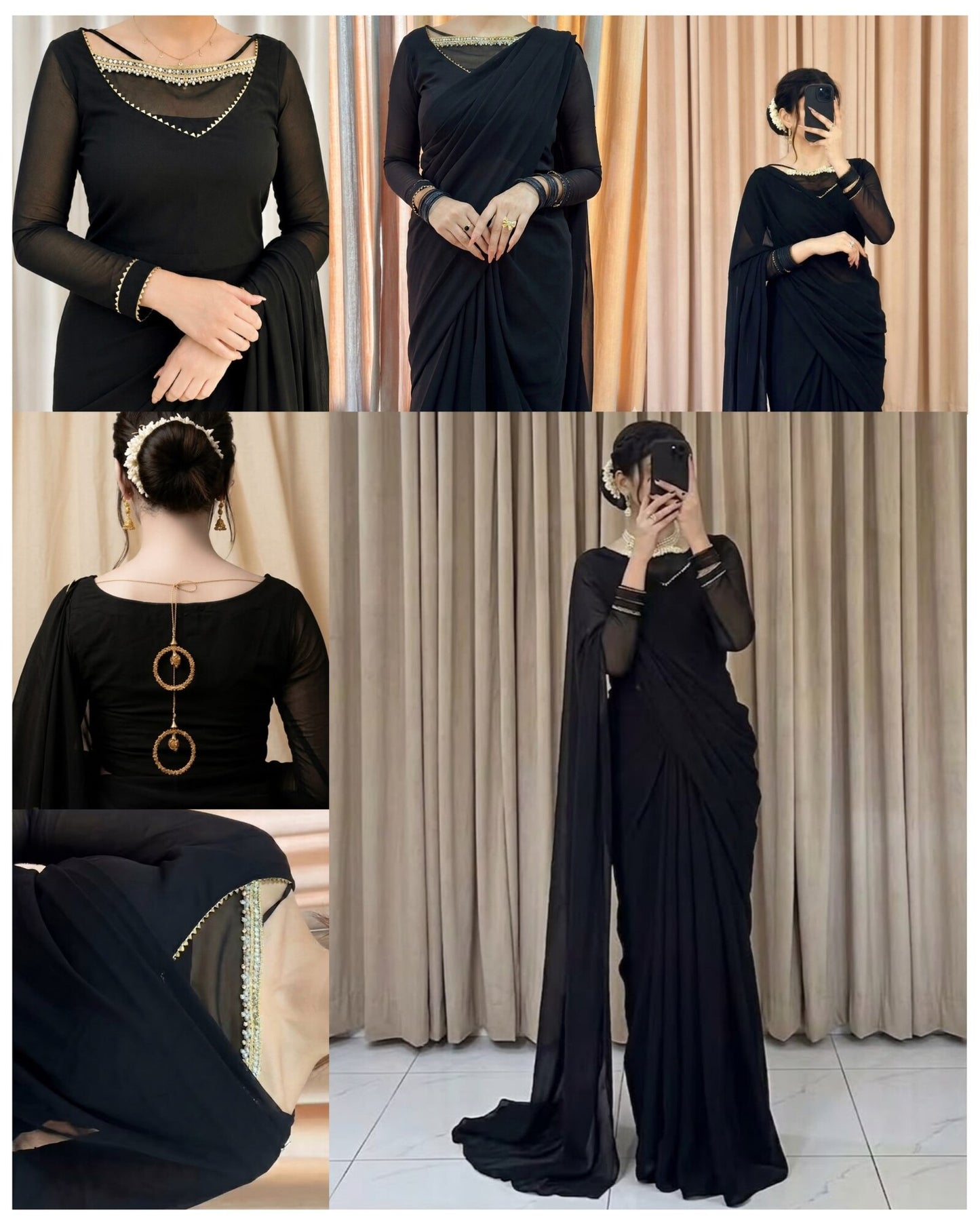 ✨ Zebaish Chiffon Saree