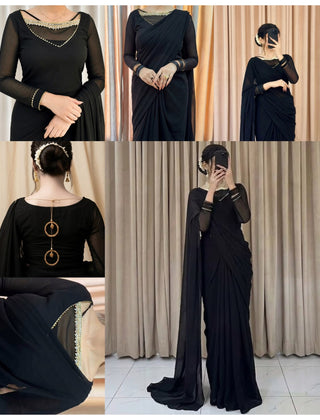 ✨ Zebaish Chiffon Saree
