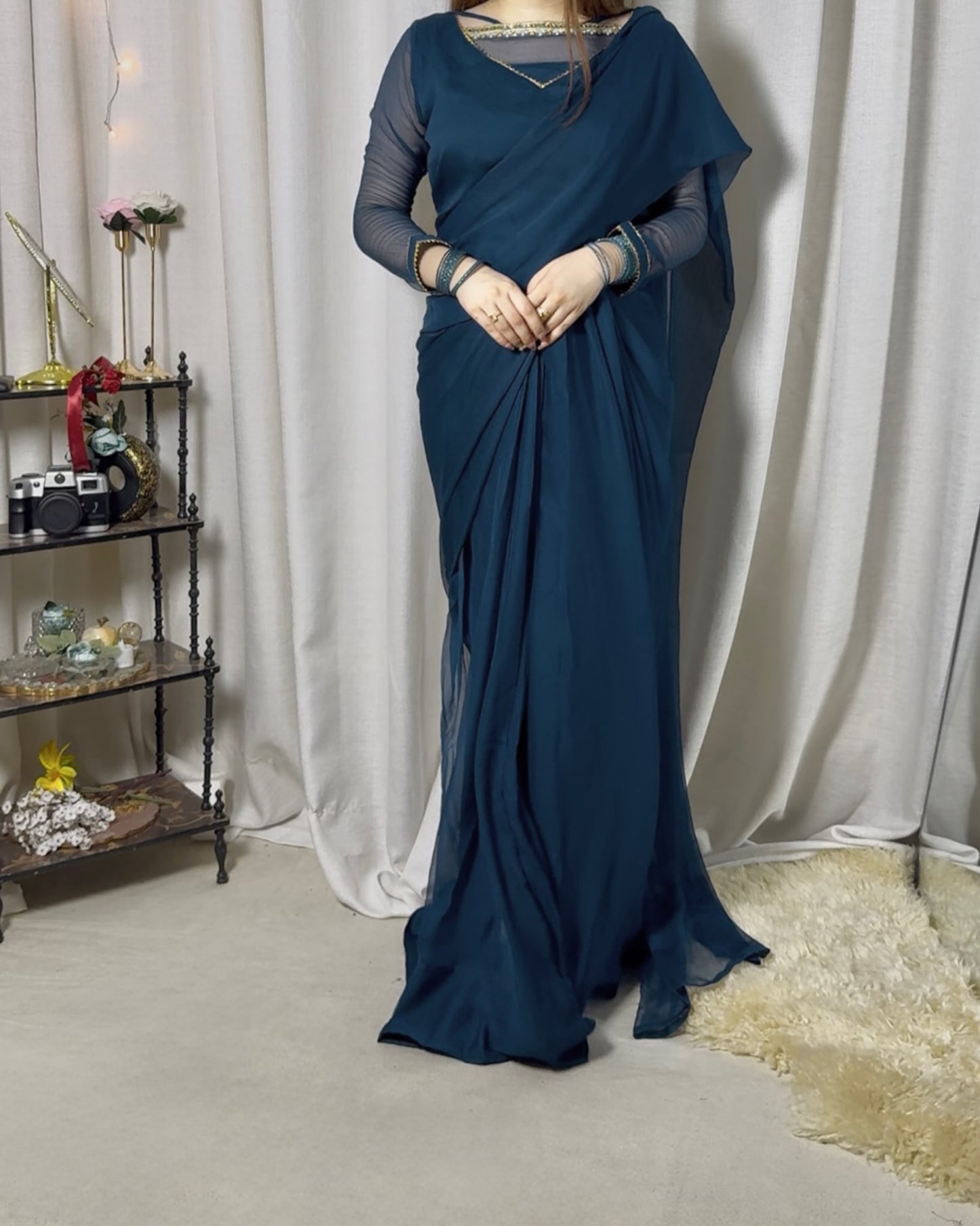✨ Zebaish Chiffon Saree