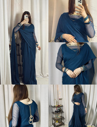 ✨ Zebaish Chiffon Saree