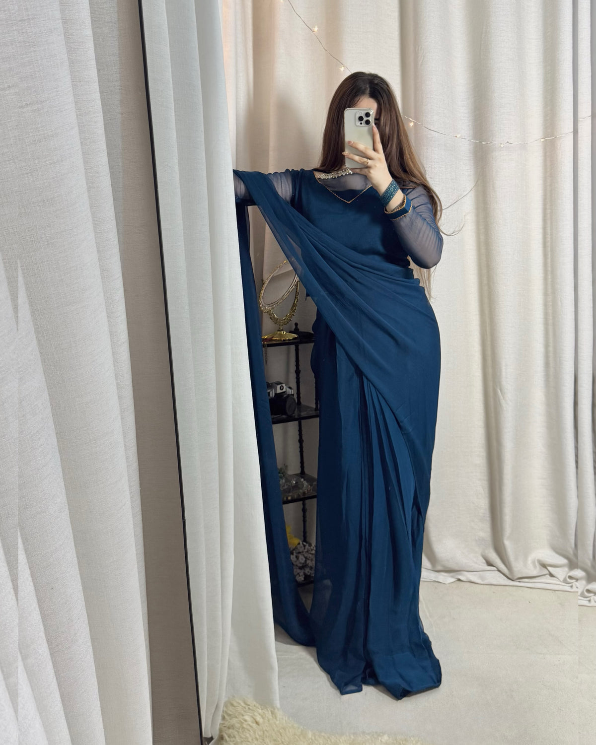 ✨ Zebaish Chiffon Saree