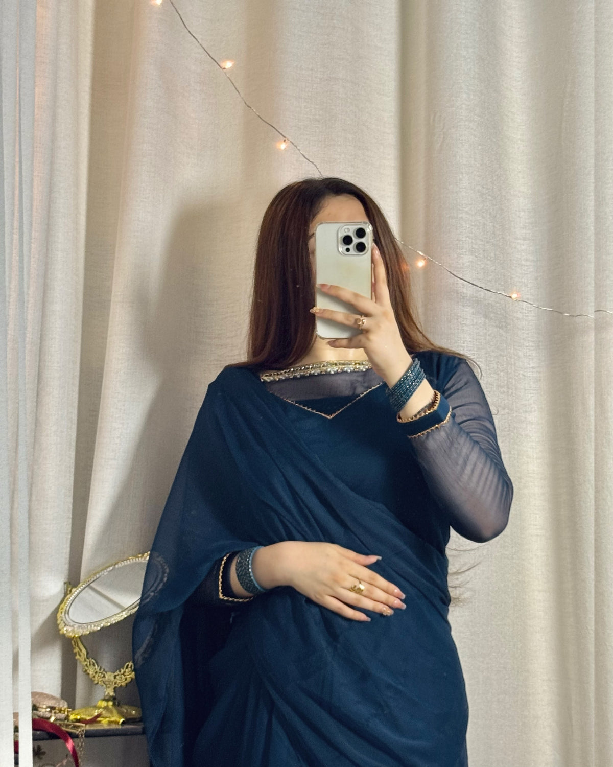 ✨ Zebaish Chiffon Saree