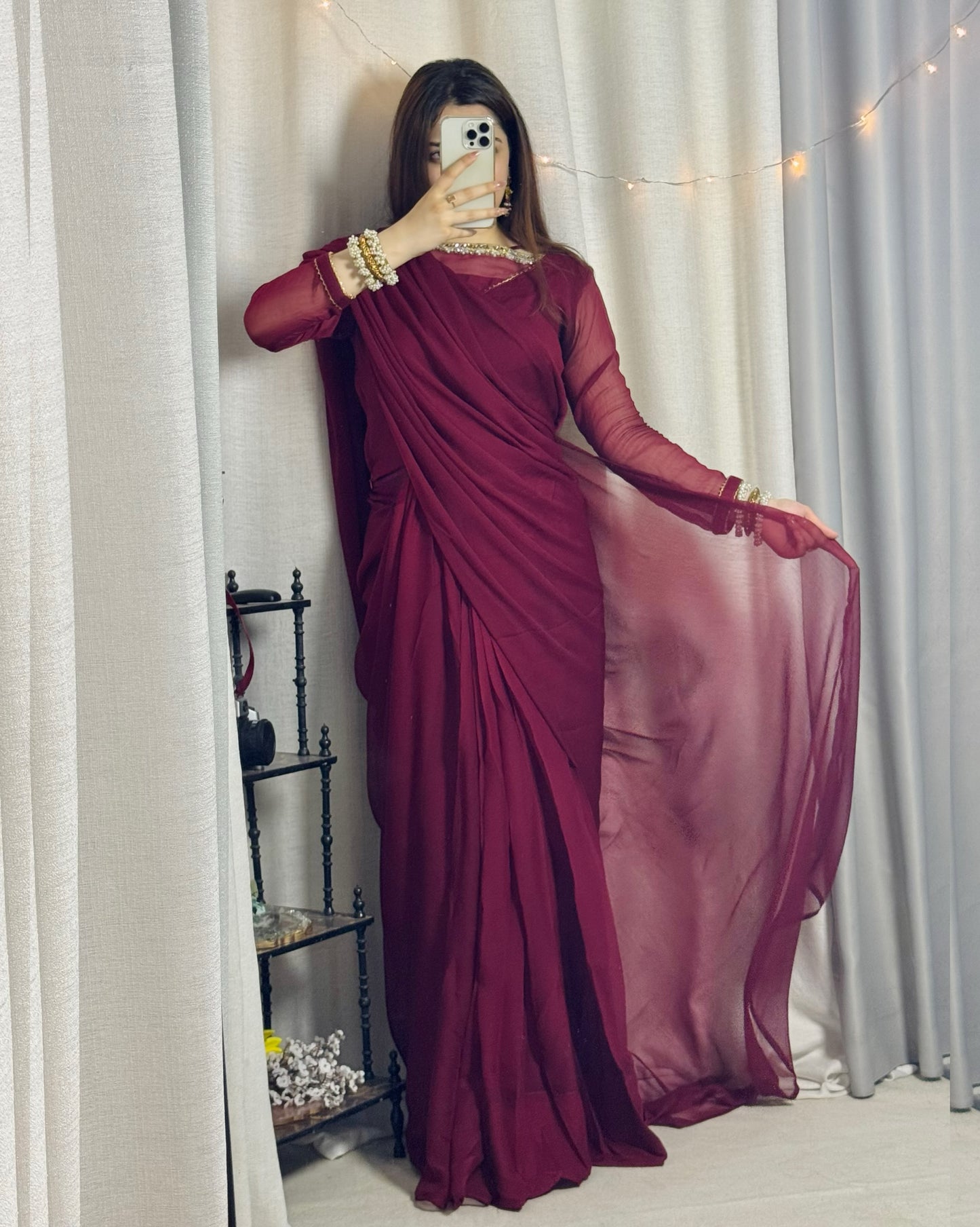 ✨ Zebaish Chiffon Saree